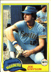 1981 Topps Baseball Cards      116     Joe Simpson